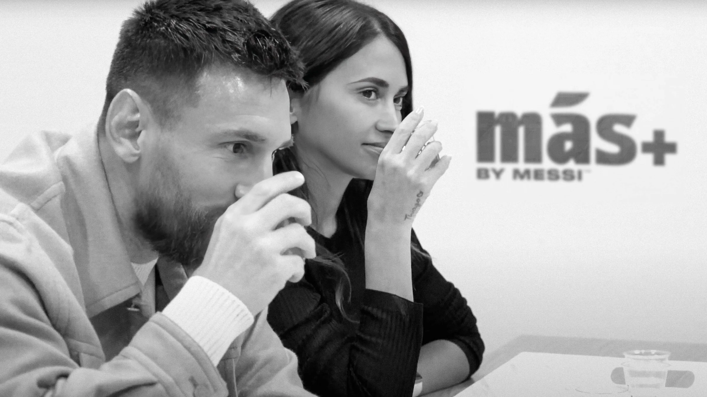 Leo Messi and his wife Antonela